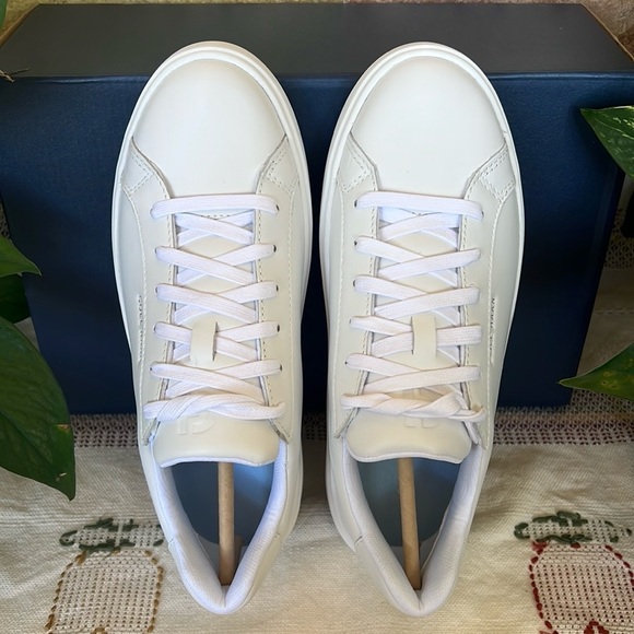 NEW Cole Haan Women’s Leather GC Daily White Lace Sneaker Tennis Shoes, Size 7 - Picture 3 of 16